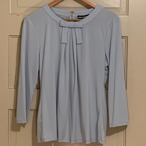 Karl Lagerfeld Blue Bow Top